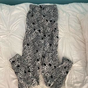 Aeropostale black and white pattern jumpsuit